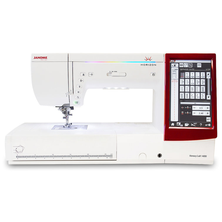 Janome Memory Craft 14000 Sewing and Embroidery Machine Wayfair